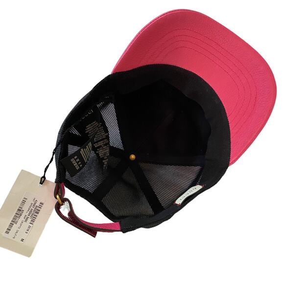 Gucci Hot Pink Leather Hat Size Medium NEW - Picture 3 of 8